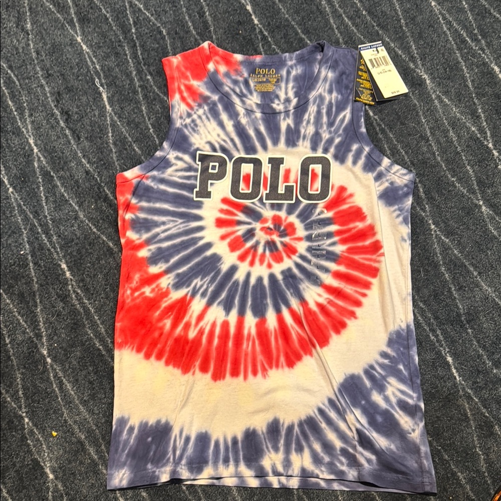 Polo Tie-Dye Tank Top Boys L